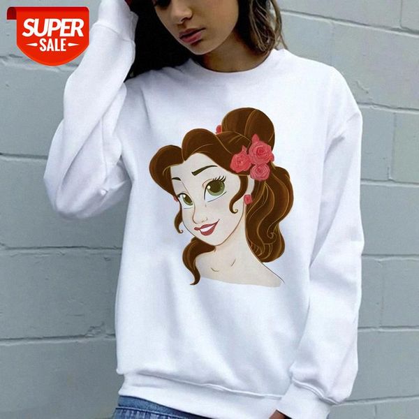 

zn012-34 ladies fashion pullover sweater, round neck printed long sleeve shirt #ud3l, Black