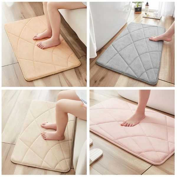 

bath mats thickened toilet home area rug decoration bathroom el water absorb non slip bathtub pad soft mat rectangle floor