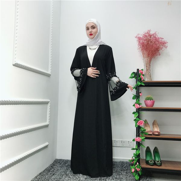 

Black Abayas for Women Turkish Dresses Muslim Fashion Dubai Abaya Turkey Arabic Hijab Dress Moroccan Kaftan Djellaba Femme Robe