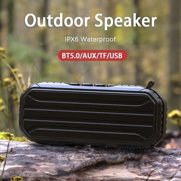 

mini speakers 2021 outdoor portable bluetooth speaker 20w high power wireless column soundbar subwoofer music center boombox 3d stereo