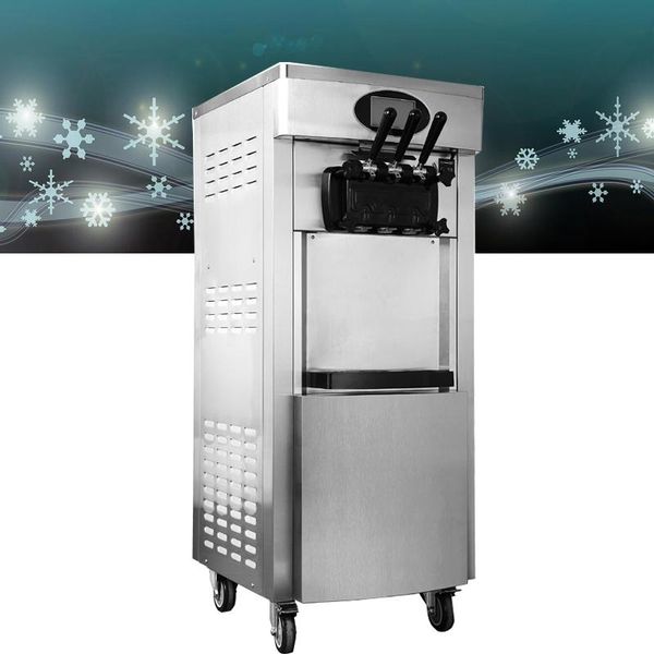 

30l/h ice cream making equipment 3 flavors soft machine yogurt