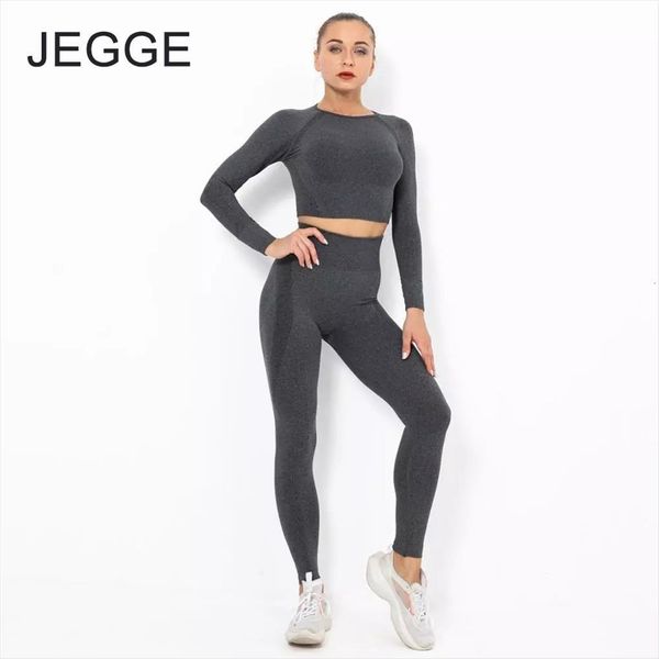 

jegge seamless yoga pants sports womens legging clothing solid high waist full length workout leggings for fittness, Black
