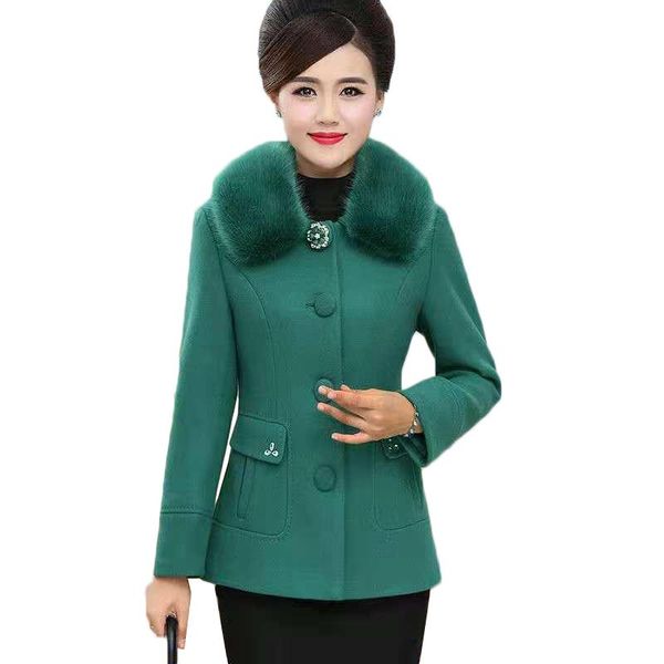 

women's wool & blends autumn winter women down cotton jacket 2021 stand-up collar lightweight short plus size 6xl female warm basic coa, Black