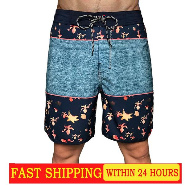 

men's swimwear board shorts surfing swimsuit beach high stretch surf running sports swimming trunks cycling