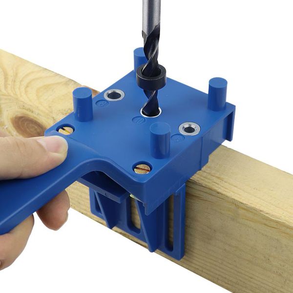 

professional hand tool sets 2pcs wood doweling jig punch locator drill guide handheld woodworking pocket hole kit puncher for dowel joints