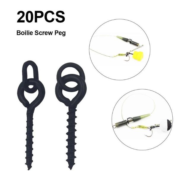 

boilie screw peg with ring swivel bait holder carp fishing accessories
