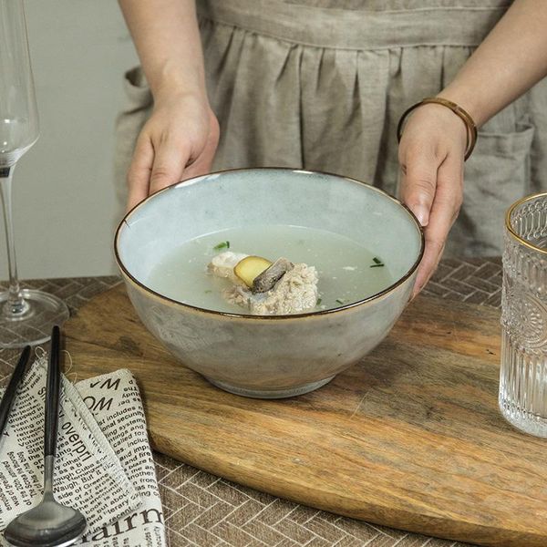 

bowls 7-inch bowl, soup noodle dual-use thickening, not