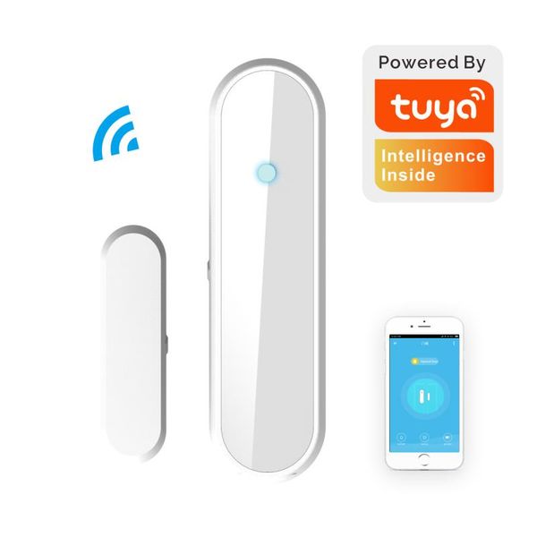 

smart home control tuya wifi door sensor window magnetic alarm detector independent easy to install life