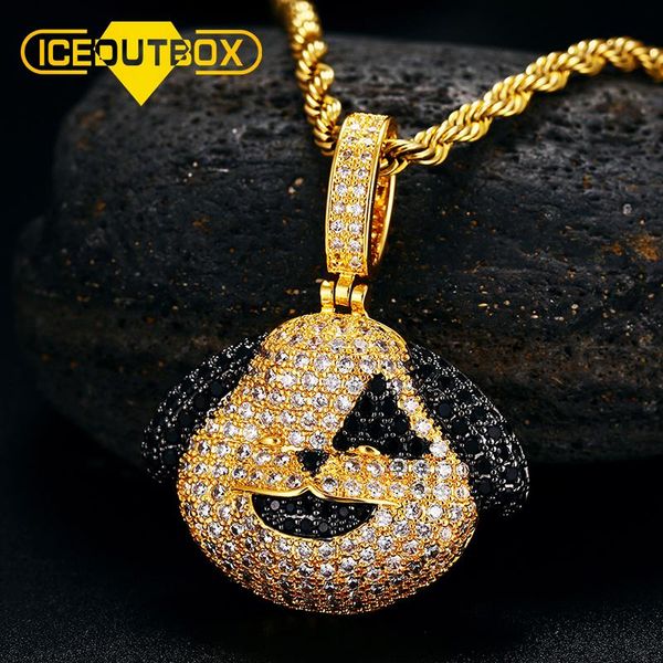 

luxury animal pendants necklaces shining cz stone for women men's fashion hip hop rock jewelry party gifts with chain chains, Silver
