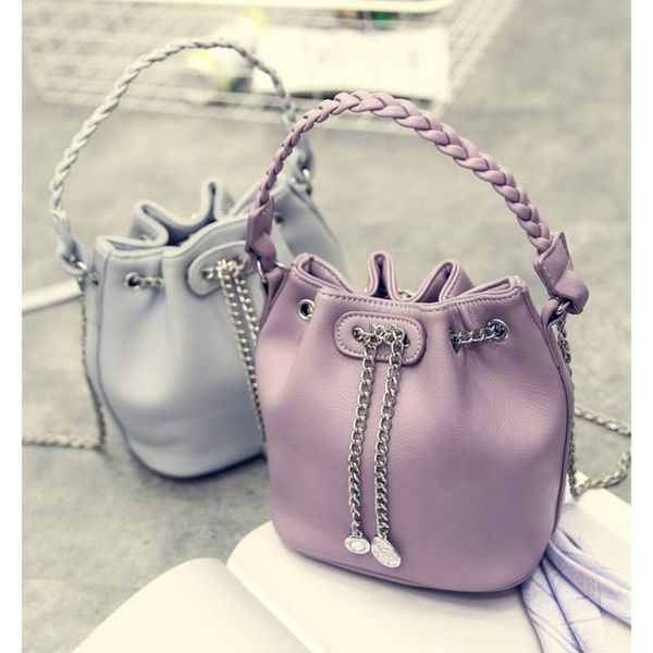 

evening bags on the small bag female 2021 european and american style messenger bucket chain mini one-shoulder girl satchel