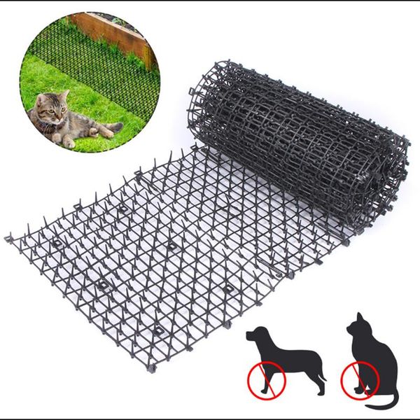 

cat beds & furniture garden anti-cat net plastic prevent dog digging climbing safe indoor outdoor plant protection mesh scat thorn mat
