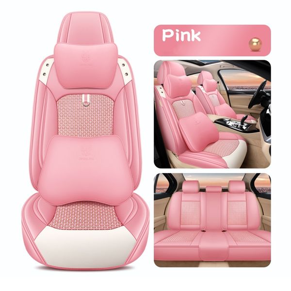 

car interior accessories seat covers for most sedan suv durable leather universal five seaters full set mats front and back seats cushion co