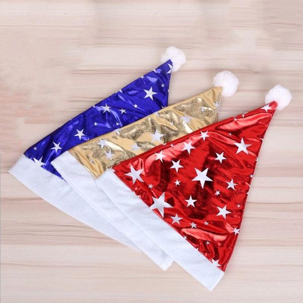 

christmas decorations non-woven children sequined santa hat party costumes