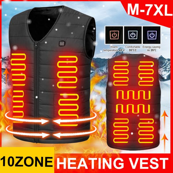 

10 zone intelligent vt electric heater svels rechargeable usb neutral outdoor winter heating et, Black;white