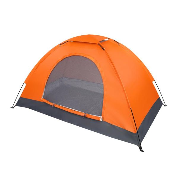 

tents and shelters 1-person waterproof camping dome tent automatic up quick shelter outdoor hiking orange