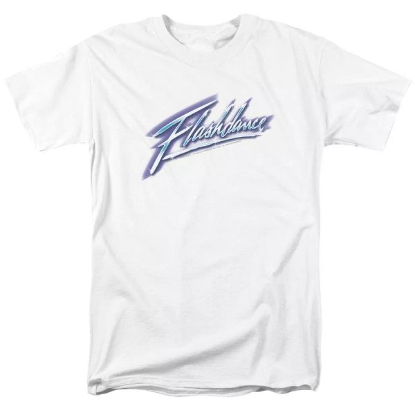 

flashdance logo t-shirt sizes s-3x new, White;black