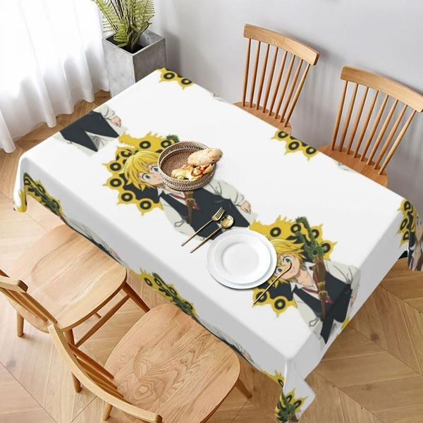 

table cloth meliodas tablecloth square cover birthday party printed protector polyester