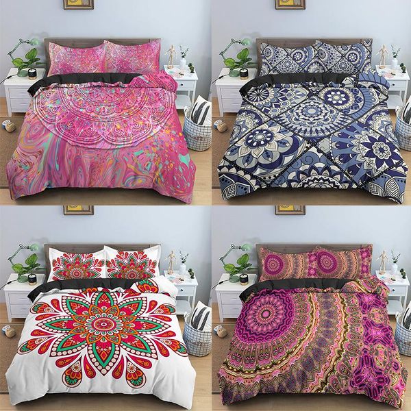 

bedding sets mandala printing cover and pillowcase home textiles duvet