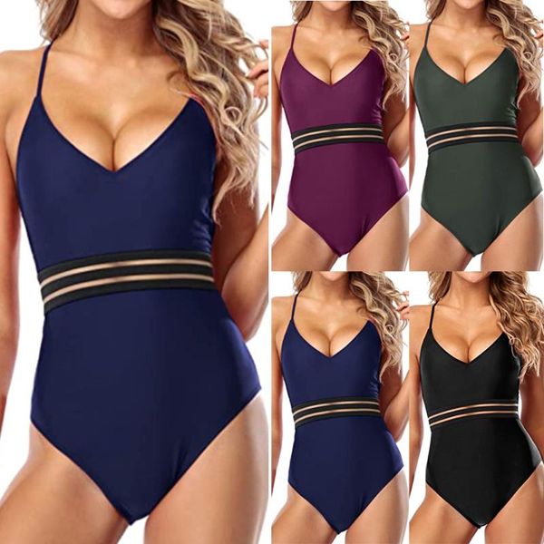 

women's swimwear women one piece swimsuit female bikini bathing suit beach lace up romper, White;black