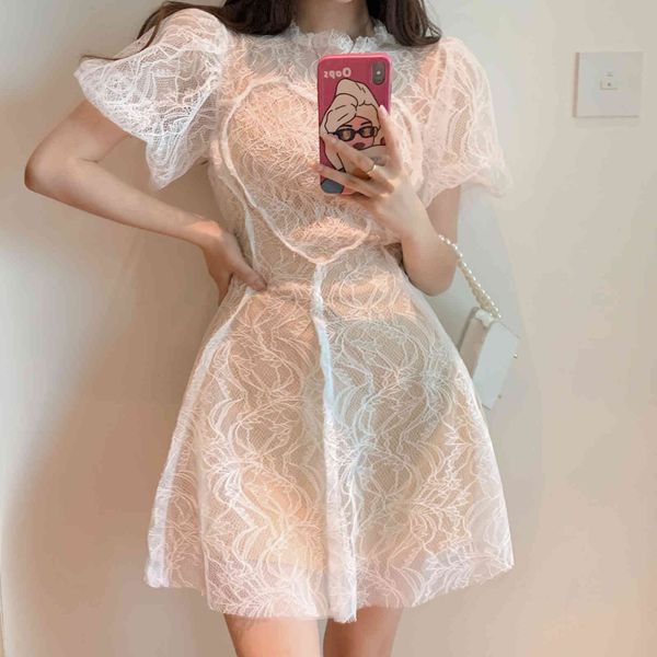 

casual dresses french ins love super fairy lace women party summer office dress elegant clothes ladies sweet dating young ljw8, Black;gray
