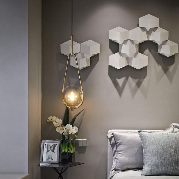 

modern nordic led stone light monkey lamp pendant kitchen dining bar room lamps