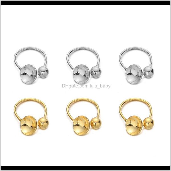 

clasps hooks findings & components 10pcs/lot stainless steel ear clip no pierced blank clips fitting cabochon cameo diy earrings jewelry mak