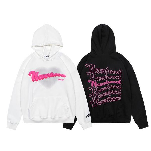 

guochao loose fashion brand 2021 autumn dress long sleeved shirt hoodie men's sweater, Black