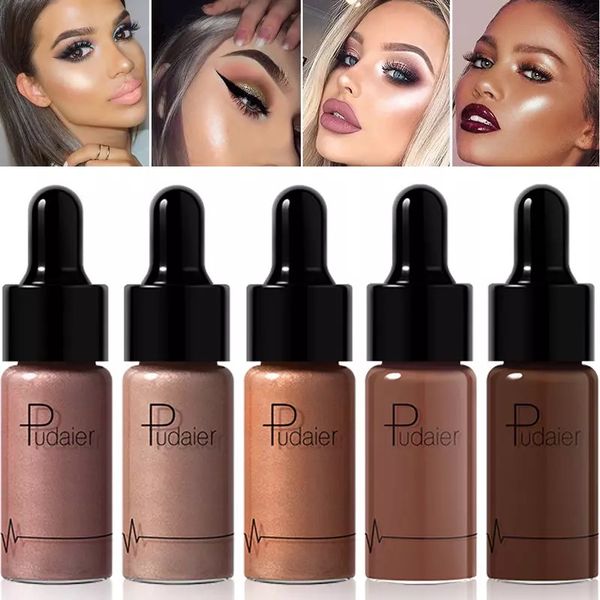 

liquid glitter highlighter concealer face makeup bronzer 3d contour makeup shimmer brighten highlight cream