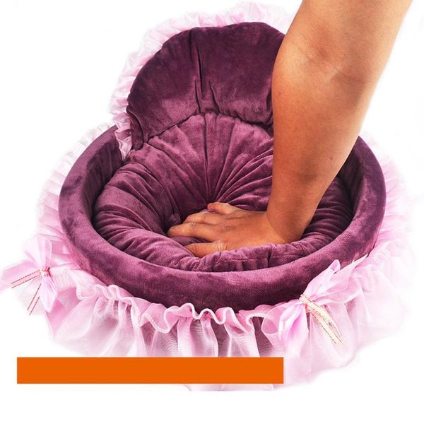 

kennels & pens pet dog puppy princess bows lace heart elegant lovely bed doghouse warm