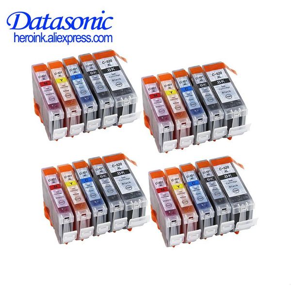 

ink cartridges datasonic compatible cartridge for canon pgi520 cli521 pixma ip3600 ip4600 ip4700 mx860 mx870 mp540 pgi-520 pgi 520