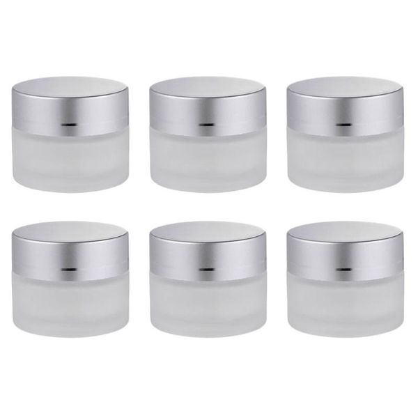 

storage bottles & jars 6pcs 50g glass cream portable cosmetic dispenser refillable
