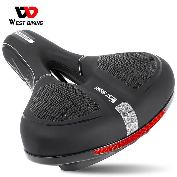 

west biking bicycle saddle comfort soft mountain bike cycling light racing seat mtb road parts riding equipment saddles