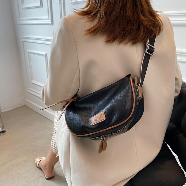 

evening bags soft pu leather crossbody for women 2021 winter fashion designer ladies travel purses shoulder bag handbag