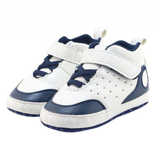 

first walkers baby soft bottom sneakers boys girls pu leather indoor non-slip toddler shoes 0-18m
