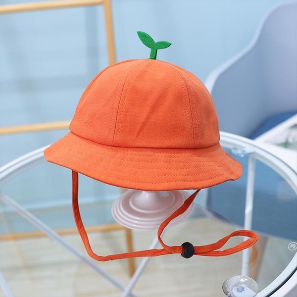 

solid color bucket hat fisherman outdoor travel sun cap hats for children boys and girls 54, Blue;gray
