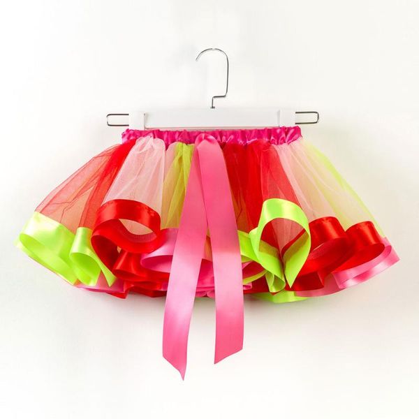 

skirts girls lovely tutu skirt party dance ballet clothes princess toddler baby costume skirts+bow hairpin set roupa infantil menina