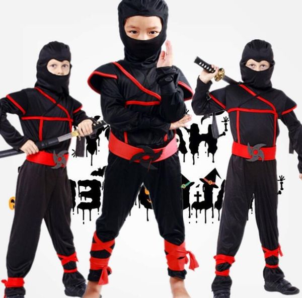 

anime costumes kids boys costume purim halloween party cosplay costumes boys warrior stealth children assassin ninja costume, Black