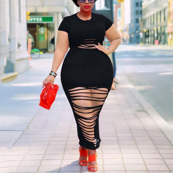 

casual dresses plus size african dress womens solid bodycon high waisted burning flower elegant evening night party club wear cloth, Black;gray