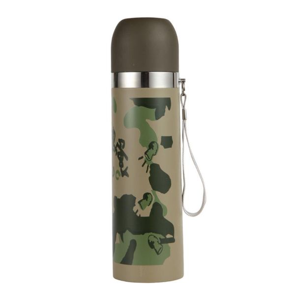 

1pc insulation cup useful durable camouflage thermal mug insulated water bottle for school bottles