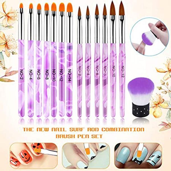 

professional manicure gel nail polish brush set portable drawing potherapy tools1