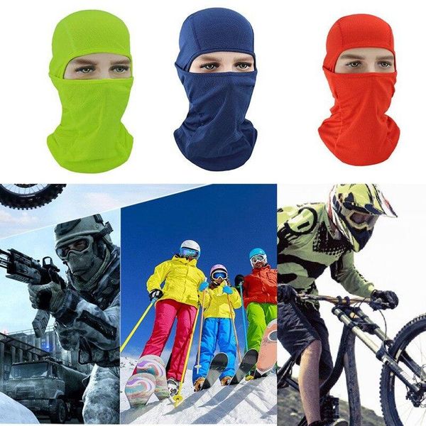 

1pc solid color hiking scarves cycling sports bandana outdoor headscarves riding headwear men women motorcycle scarf for caps & masks, Black