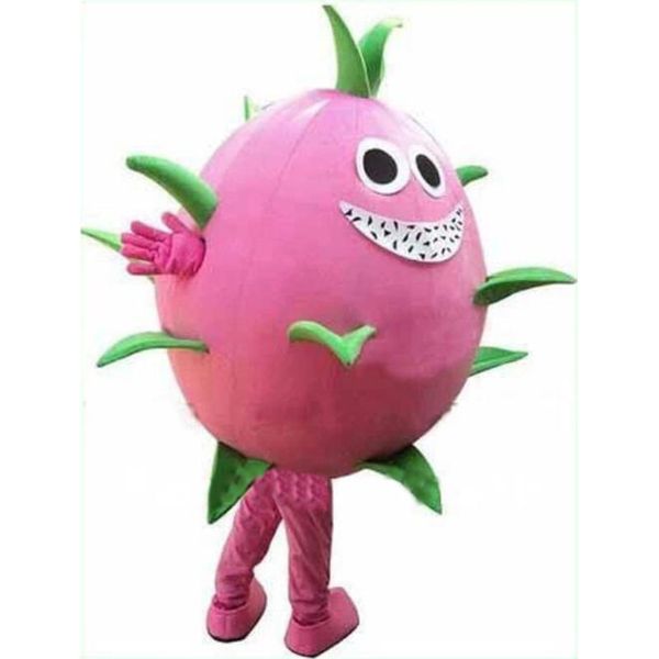 

pitaya mascot costumes halloween fancy party dress cartoon character carnival xmas easter advertising birthday party costume outfit, Red;yellow