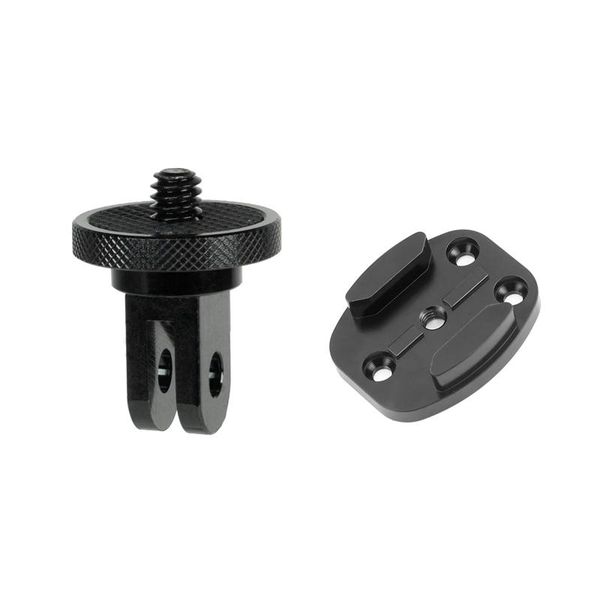 

pcs camera mount adapter & 1 aluminum cnc black flat tripod mounting tripods