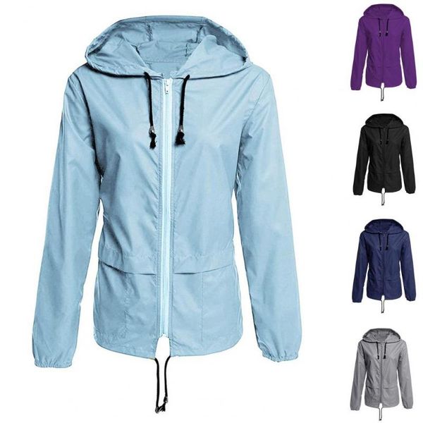 

women's jackets 2021 women jacket coat waterproof transition outdoor hiking clothes lightweight raincoat plus size s-3xl, Black;brown
