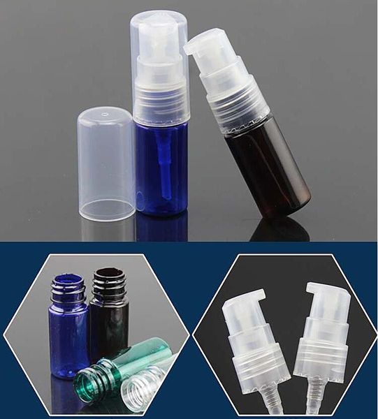 

storage bottles & jars 5pcs/lot 10ml small transparent plastic pump bottle portable makeup lotion separate emulsion container