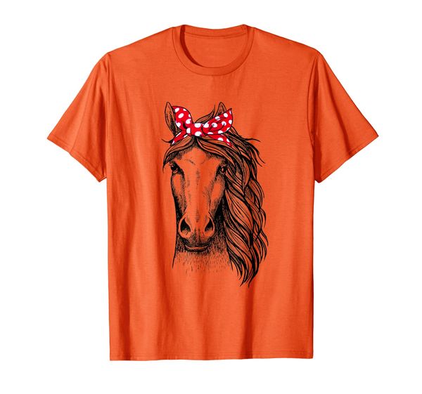 

horse bandana t shirt for horseback riding horse lover, White;black