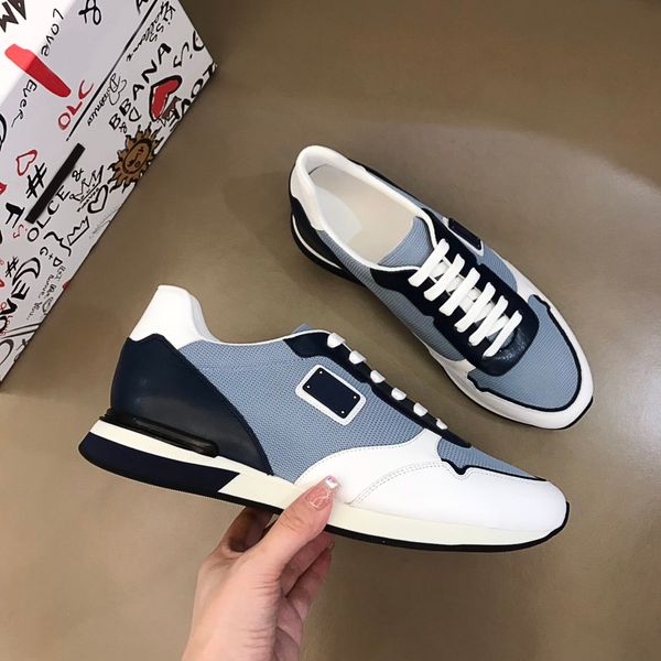 

2021 mens chaussures shoe beautiful platform leisure sneakers luxury designers shoes true leather solid colors dress shoe size 38-44, Black