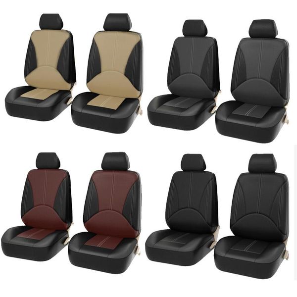 

car seat covers 4pcs front universal faux leather breathable cushion