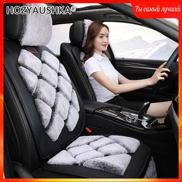 

car seat covers hozyaushka cushion winter plush 5-piece set of warm short rear