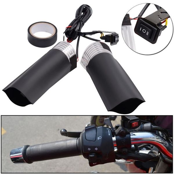 

handlebars 12v electric heated pad e-bike handlebar warmer winter grips heating cushion motorbike
